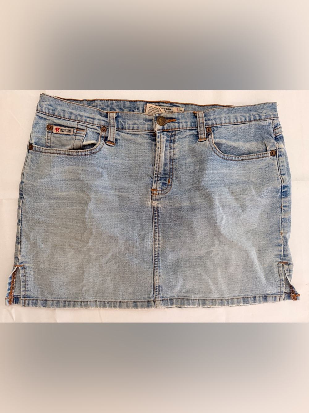 Rampage Light Blue Denim Mini Skirt